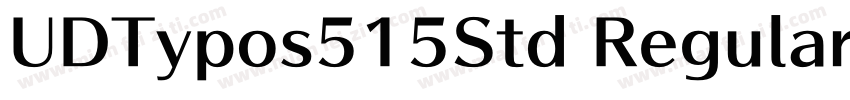 UDTypos515Std Regular字体转换